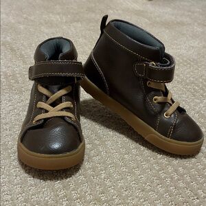 Carter's Brown High-Top Kids Sneakers
